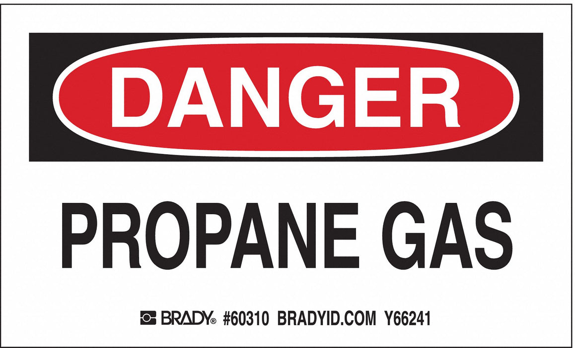 Gas Cylinder Label 3in x 5in Paper PK10