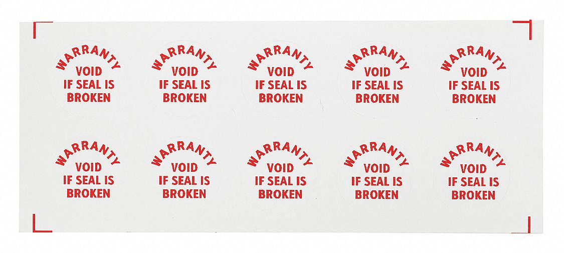 Calibration Label Red/White PK200