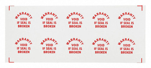 Calibration Label Red/White PK200