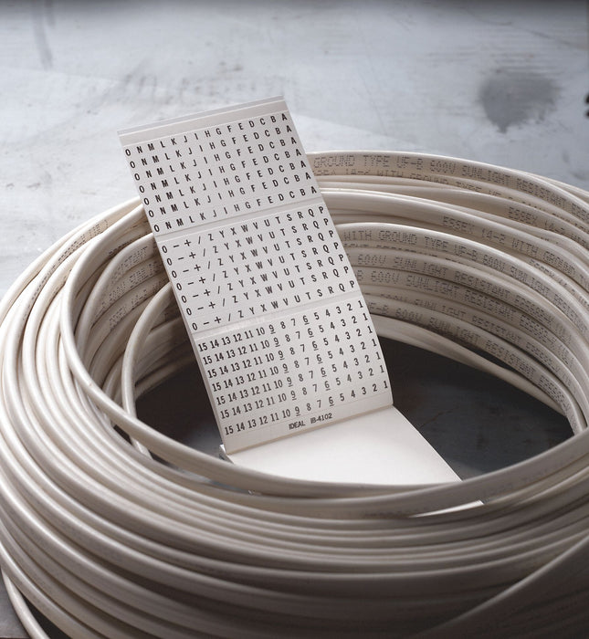 Wire Marker Book Preprintd Self-Adh