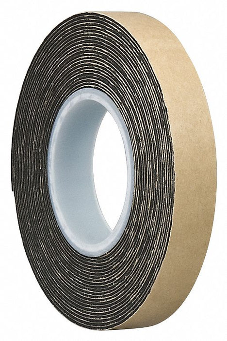Foam Tape Black 5 yd L 3/4 in W