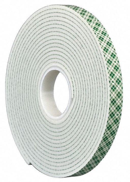 Foam Tape Off-White 5 yd L 3/4 in W