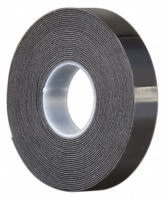 Foam Tape Black 5 yd L 1 in W