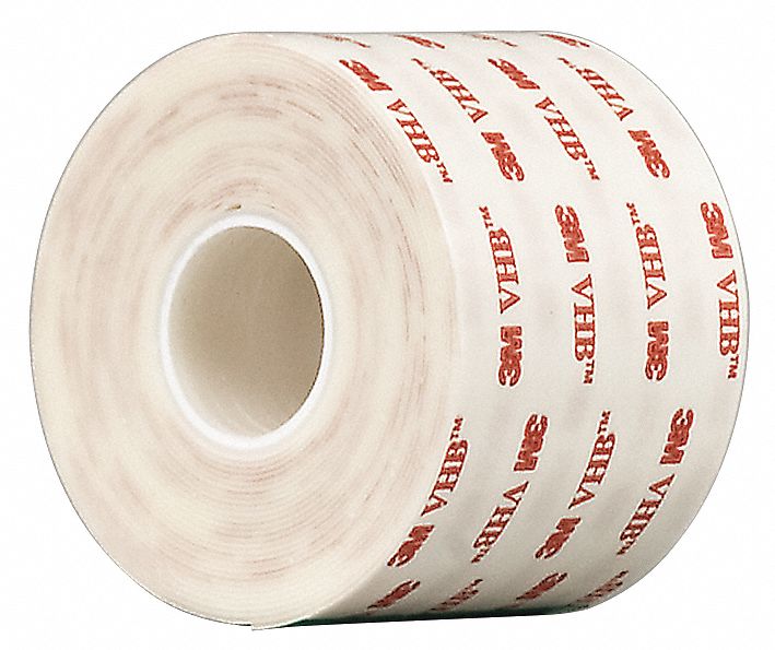 Foam Tape White 5 yd L 2 in W