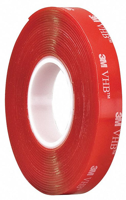 Foam Tape Transparent 5 yd L 1 in W