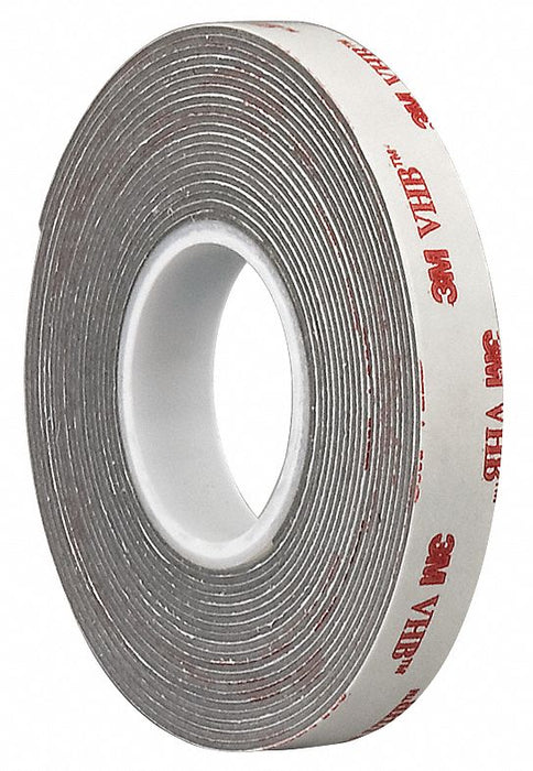 Foam Tape Gray 5 yd L 2 in W