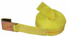 Tie Down Strap Flat-Hook Yellow