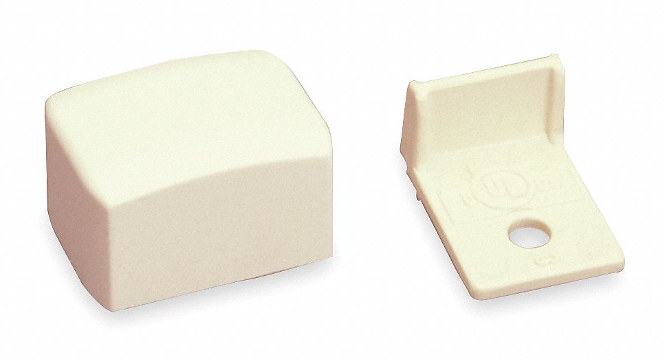Blank End Fitting Ivory PVC Ends