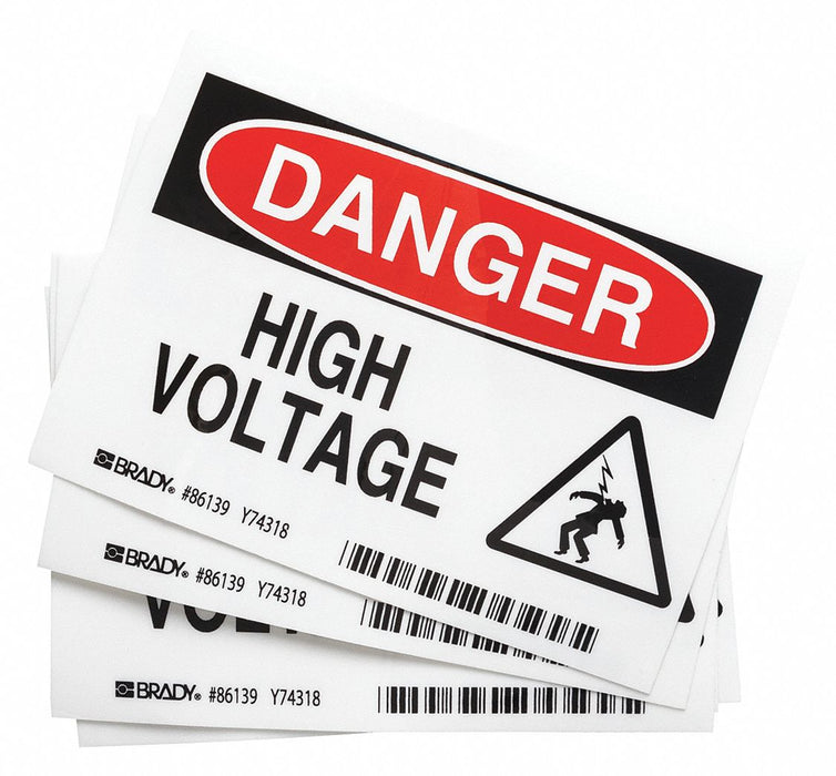 Label 3 1/2 inx5 in Polyester PK5