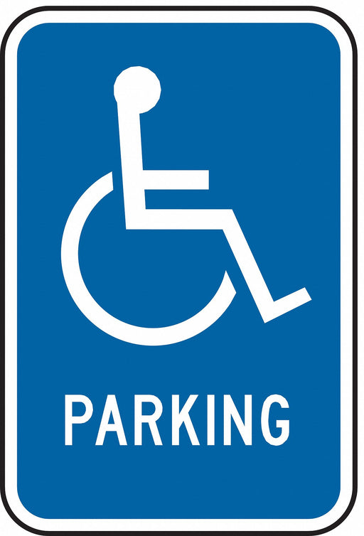 ADA Handicapped Parking Sign 18 x 12 