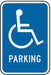 ADA Handicapped Parking Sign 18 x 12 
