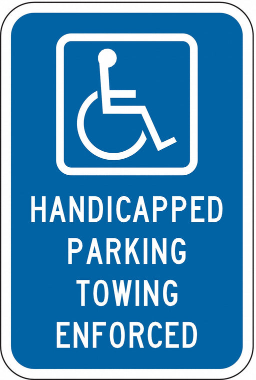 ADA Handicapped Parking Sign 18 x 12 