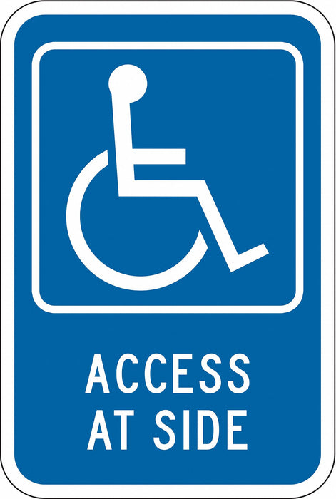 Access At Side Parking Sign 18 x 12 