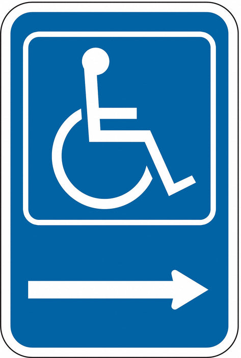 ADA Handicapped Parking Sign 18 x 12 