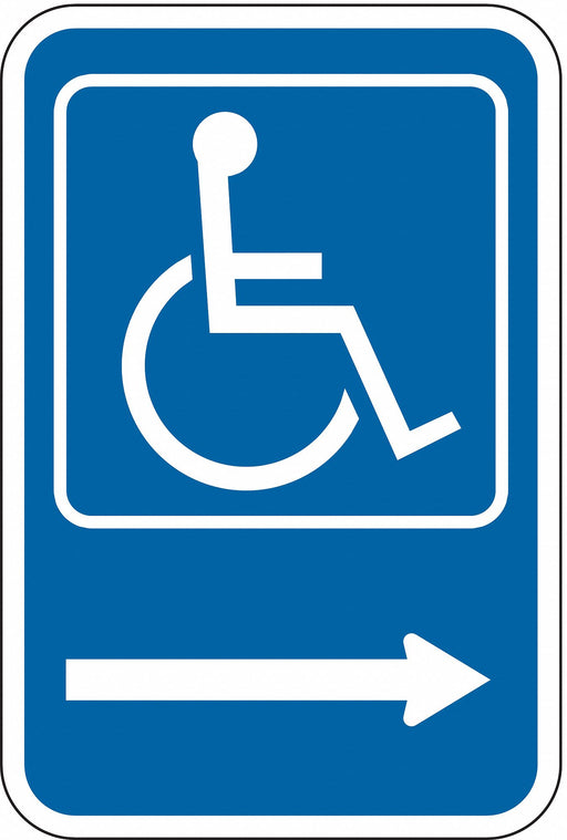 ADA Handicapped Parking Sign 18 x 12 