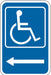 ADA Handicapped Parking Sign 18 x 12 