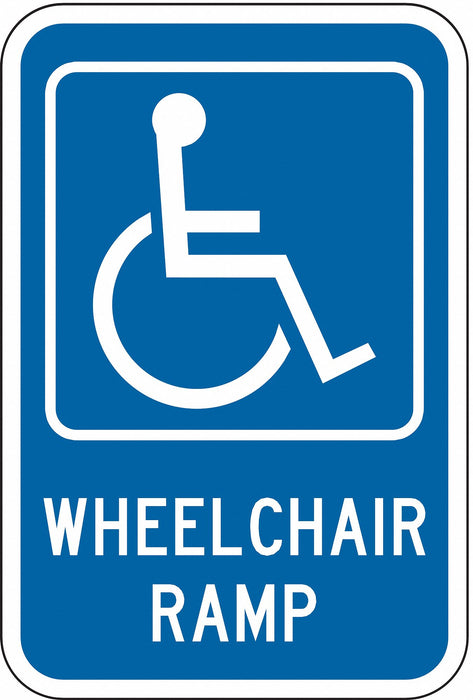 ADA Handicapped Parking Sign 18 x 12 