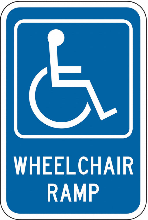 ADA Handicapped Parking Sign 18 x 12 
