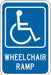 ADA Handicapped Parking Sign 18 x 12 