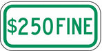 Fine Parking Sign 6 x 12 