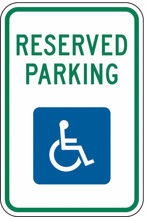 Reserved Parking Parking Sign 18 x 12 
