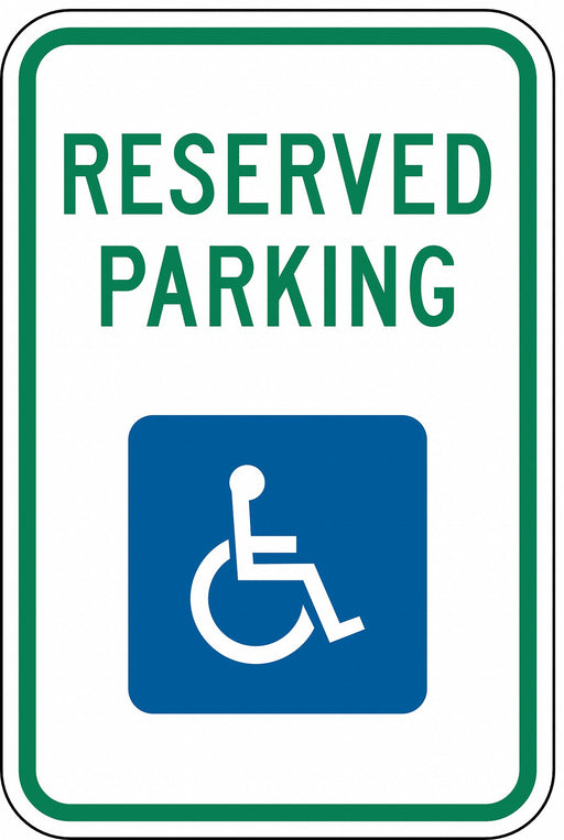 Reserved Parking Parking Sign 18 x 12 
