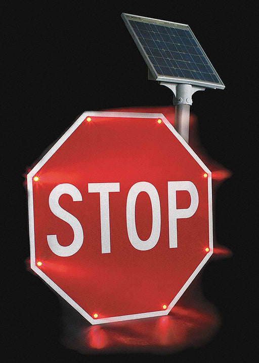 LED Stop Sign Stop Aluminum 30 x 30 