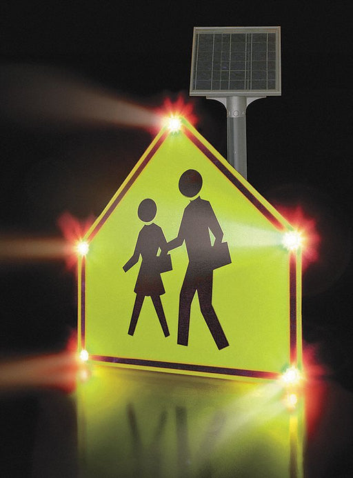 LED School Zone Sign Aluminum 30 x 30 