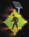 LEDCrossingSign Yellow-Green Solar
