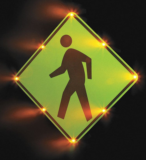 LEDCrossingSign Yellow-Green Plug-In