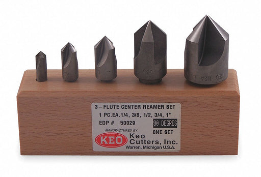 Countersink Set 5 PC 3 Fl 120 Deg Co