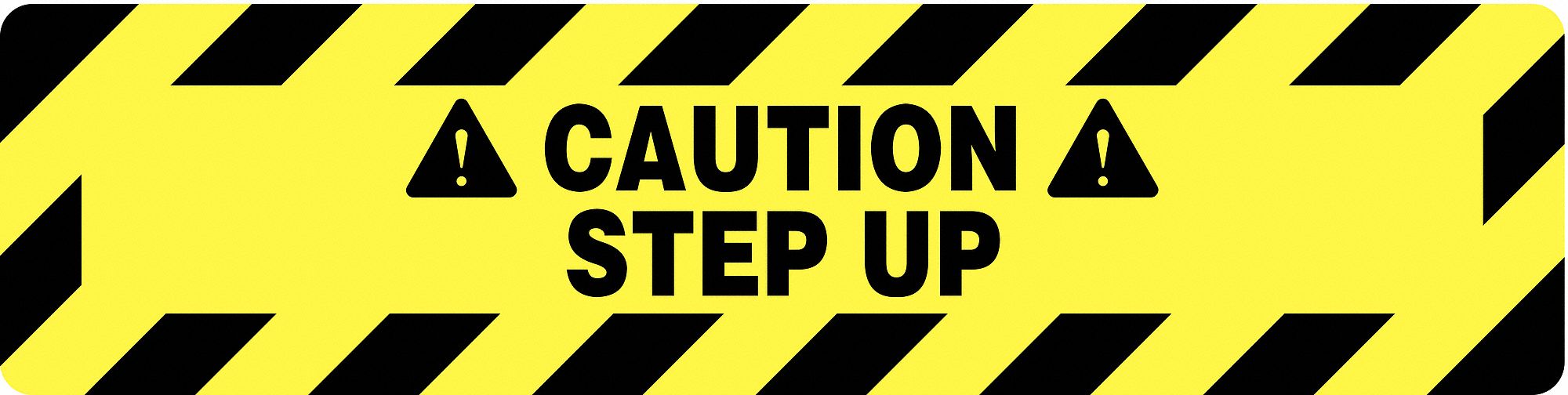 Floor Sign Black/Yellow 24 in x 6 in