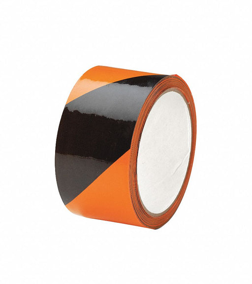 E0416 Floor Tape Black/Orange 2 inx54 ft Roll