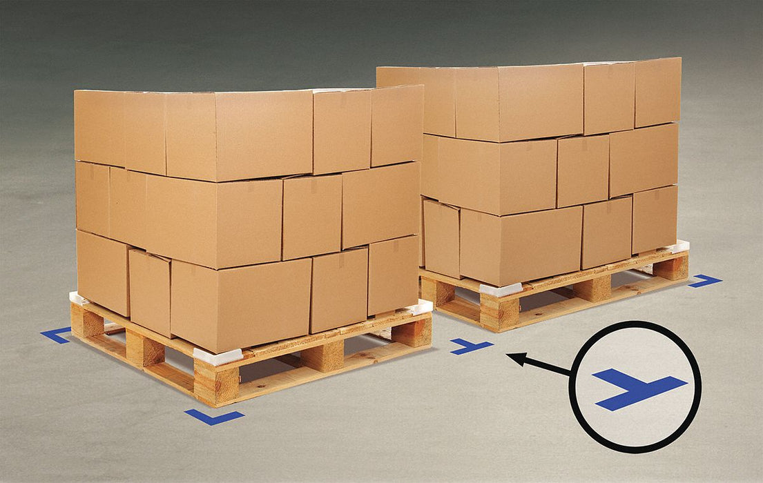 K3722 Floor Tape Blue 2 inx6 in T PK100
