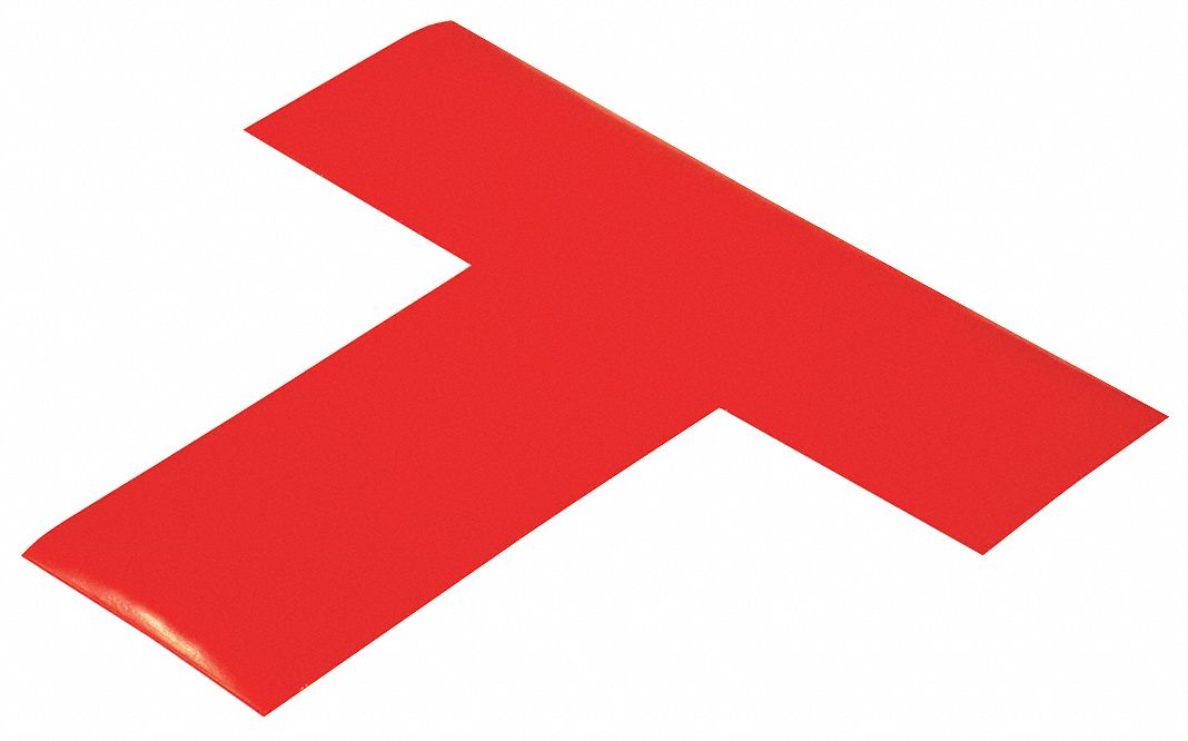 K3722 Floor Tape Red 2 inx6 in T PK100