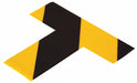 K3723 Floor Tape Black/Yellow 2inx6in T PK100