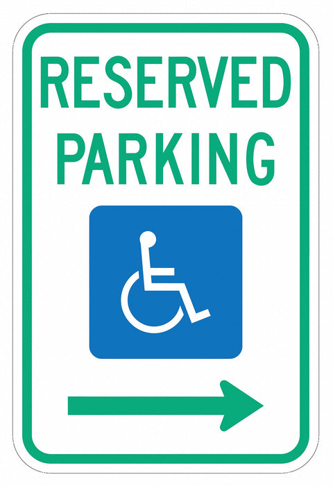 Reserved Parking Parking Sign 18 x 12 