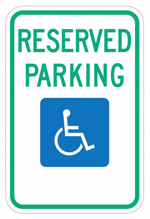 Reserved Parking Parking Sign 18 x 12 