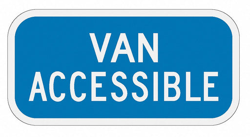 D9787 Van Accessible Parking Sign 6 x 12 