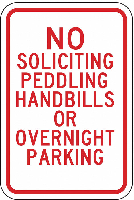 Parking Sign 18 in x 12 in Aluminum
