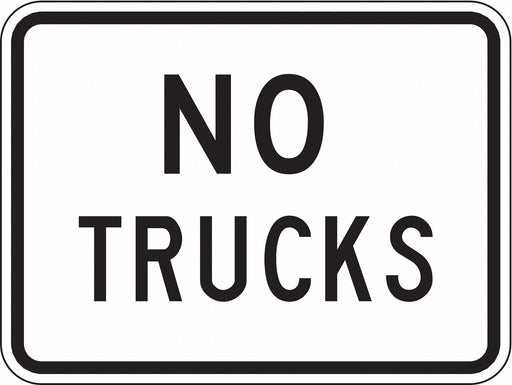 Traffic Sign 18 in x 24 in White