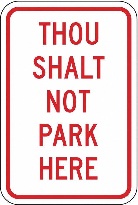 Church Parking Sign 18 x 12 
