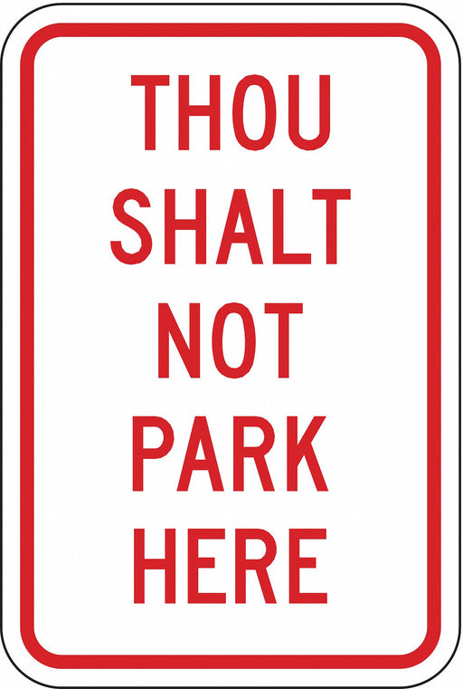 Church Parking Sign 18 x 12 