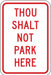 Church Parking Sign 18 x 12 