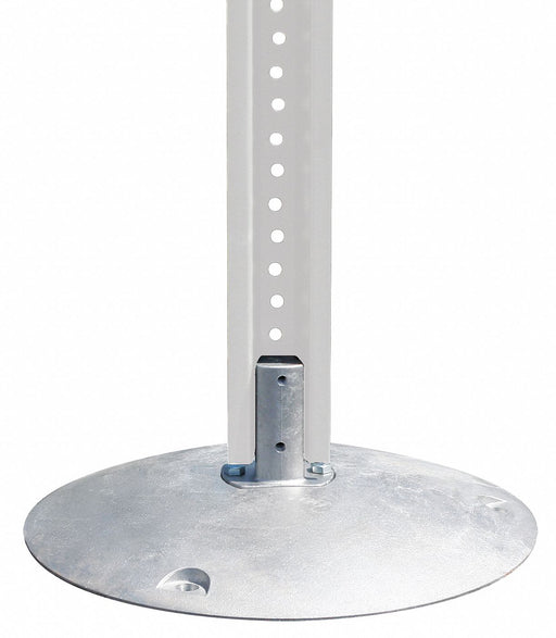 Aluminum Bolt-Down Sign Base Silver