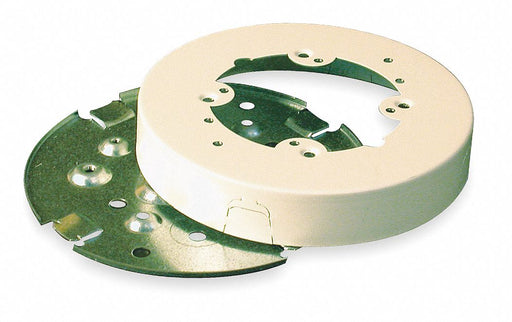 Round Fan Box Ivory Steel Boxes