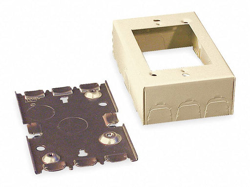 Shallow Switch and Receptacle Box Ivory