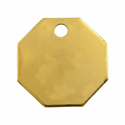 Blank Tag Brass 1 1/2in H 1 1/2in W
