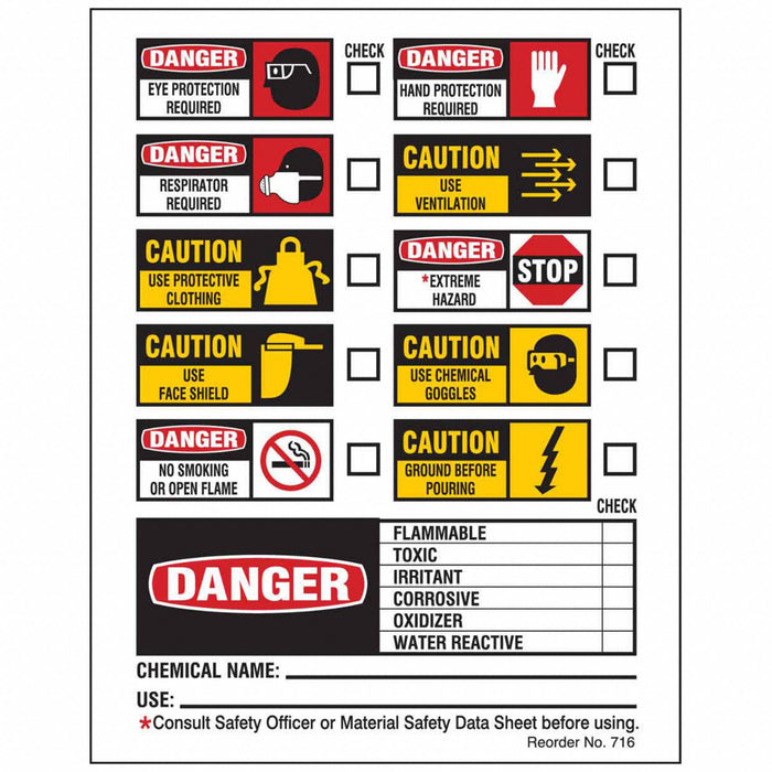 Right-To-KnowLabel 2-7/8inH PK100