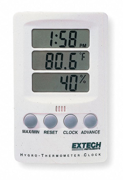 Clock Digital Hygrometer 14 to 140 F